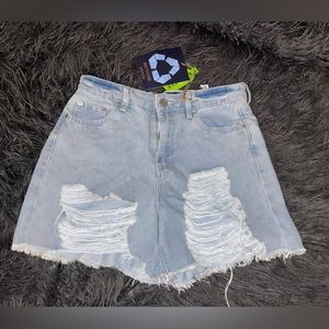 Distressed Baggy Shorts